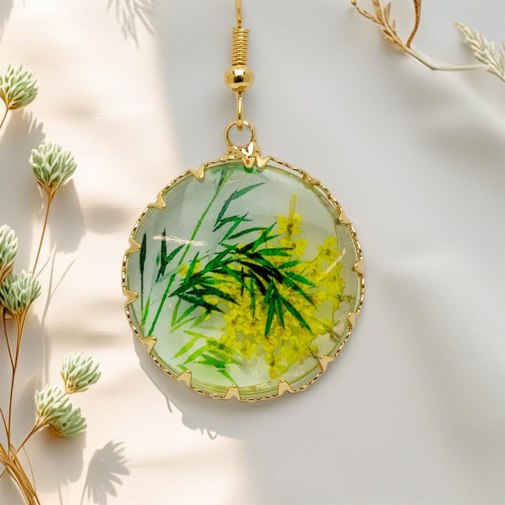 Botanical Resin Earrings