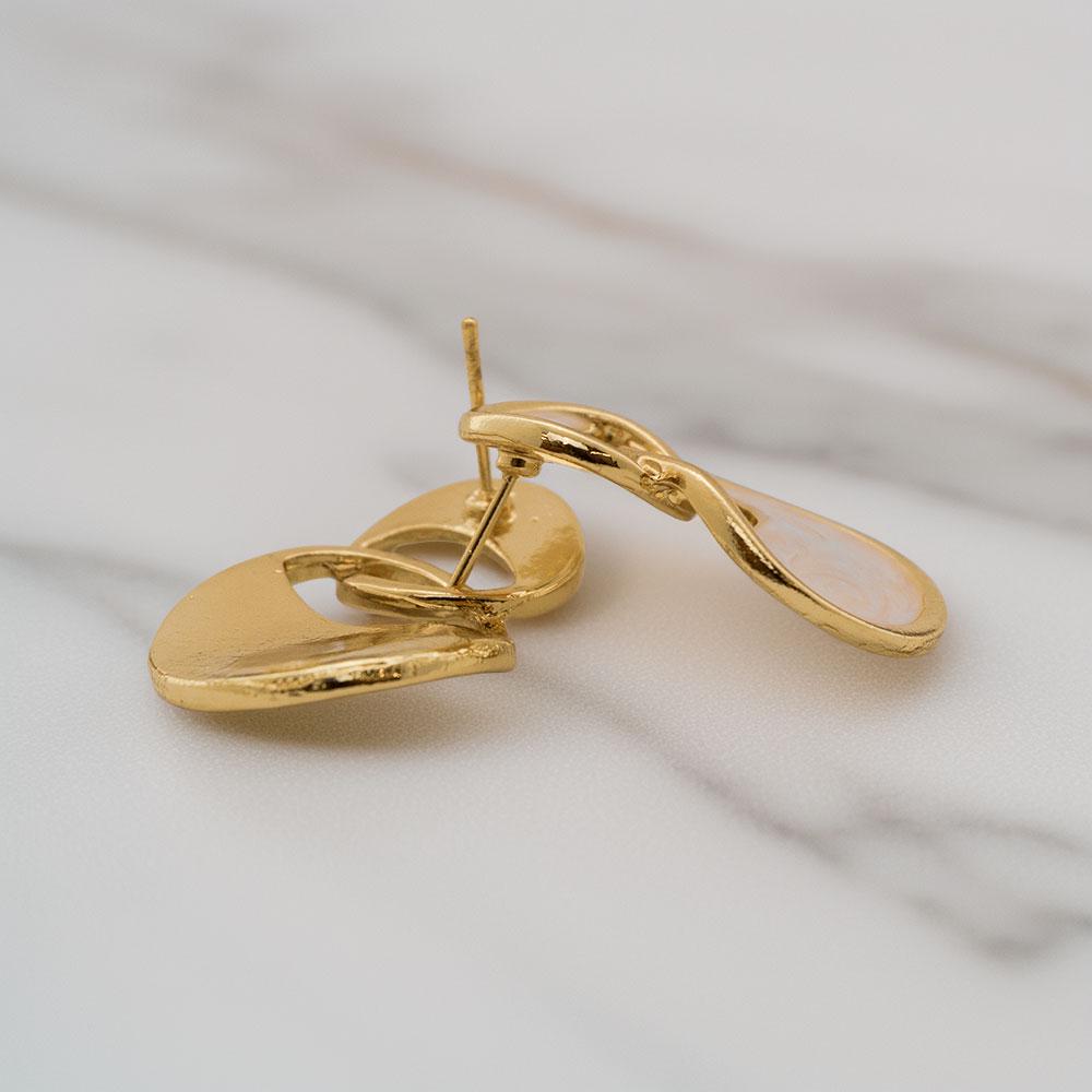 Abstract Hoop Earrings