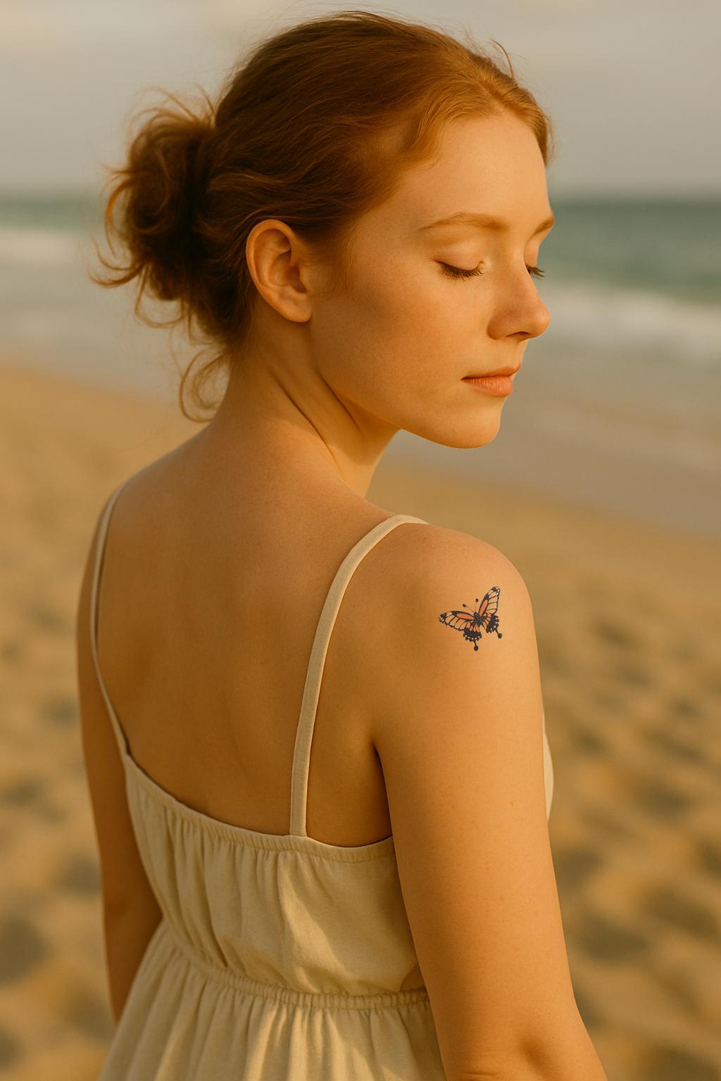 Boho Butterfly Tattoos