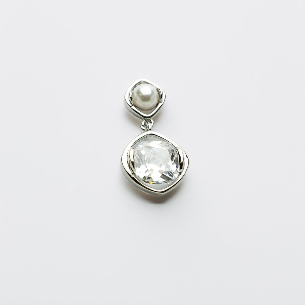 Silver & Pearl Drop Earrings