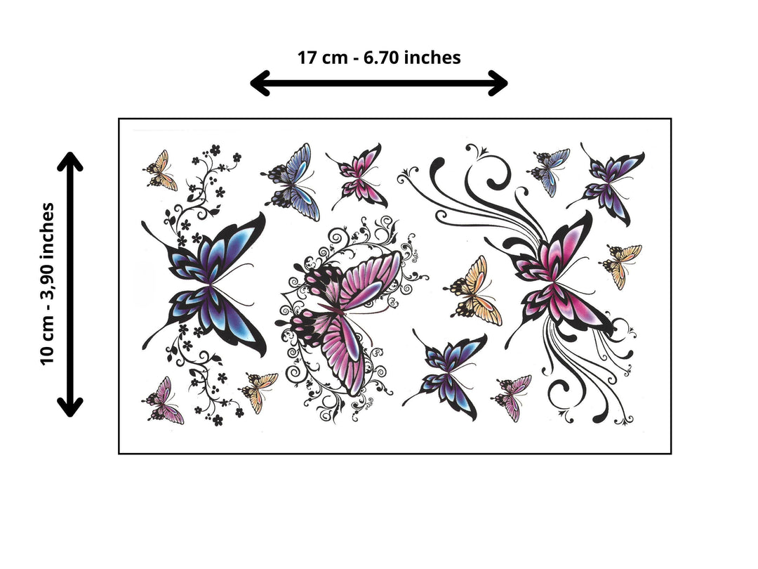 Boho Butterfly Tattoos