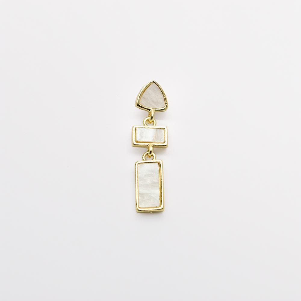 Gold & Pearl Drop Earrings