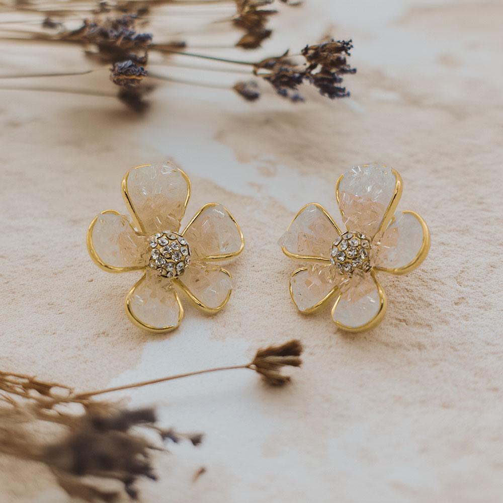 Petal Floral Stud Earrings
