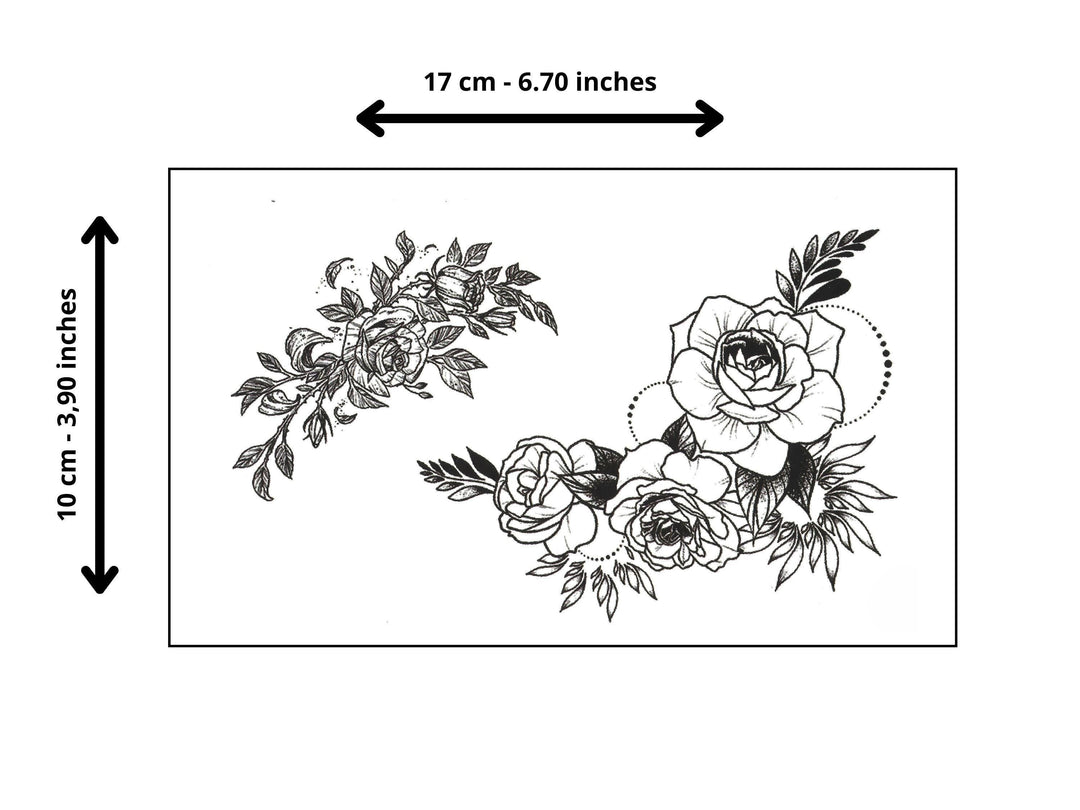 Floral Rose Tattoo