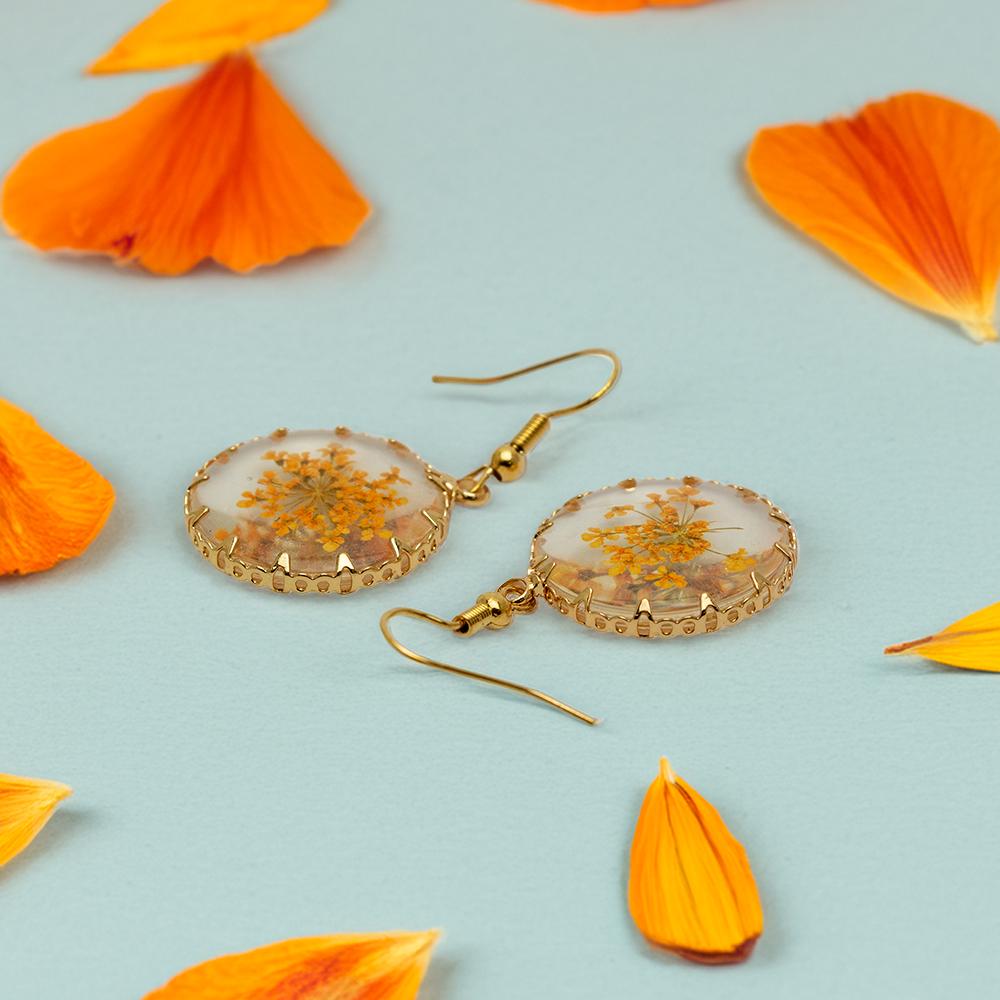 Pressed Flower Earrings