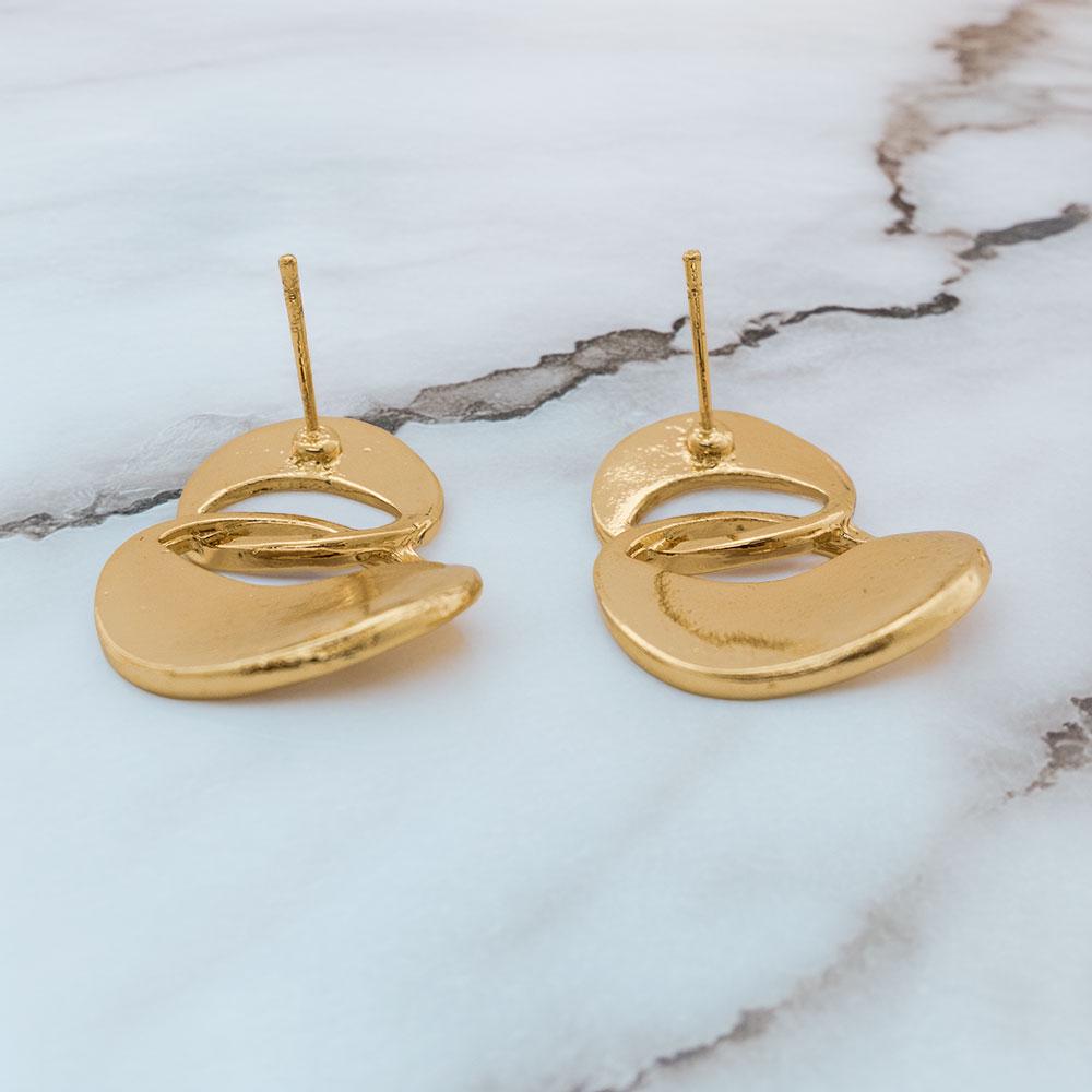 Abstract Hoop Earrings