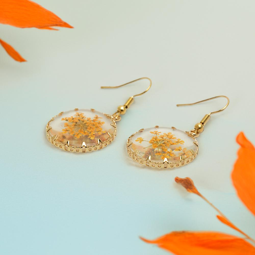 Pressed Flower Earrings
