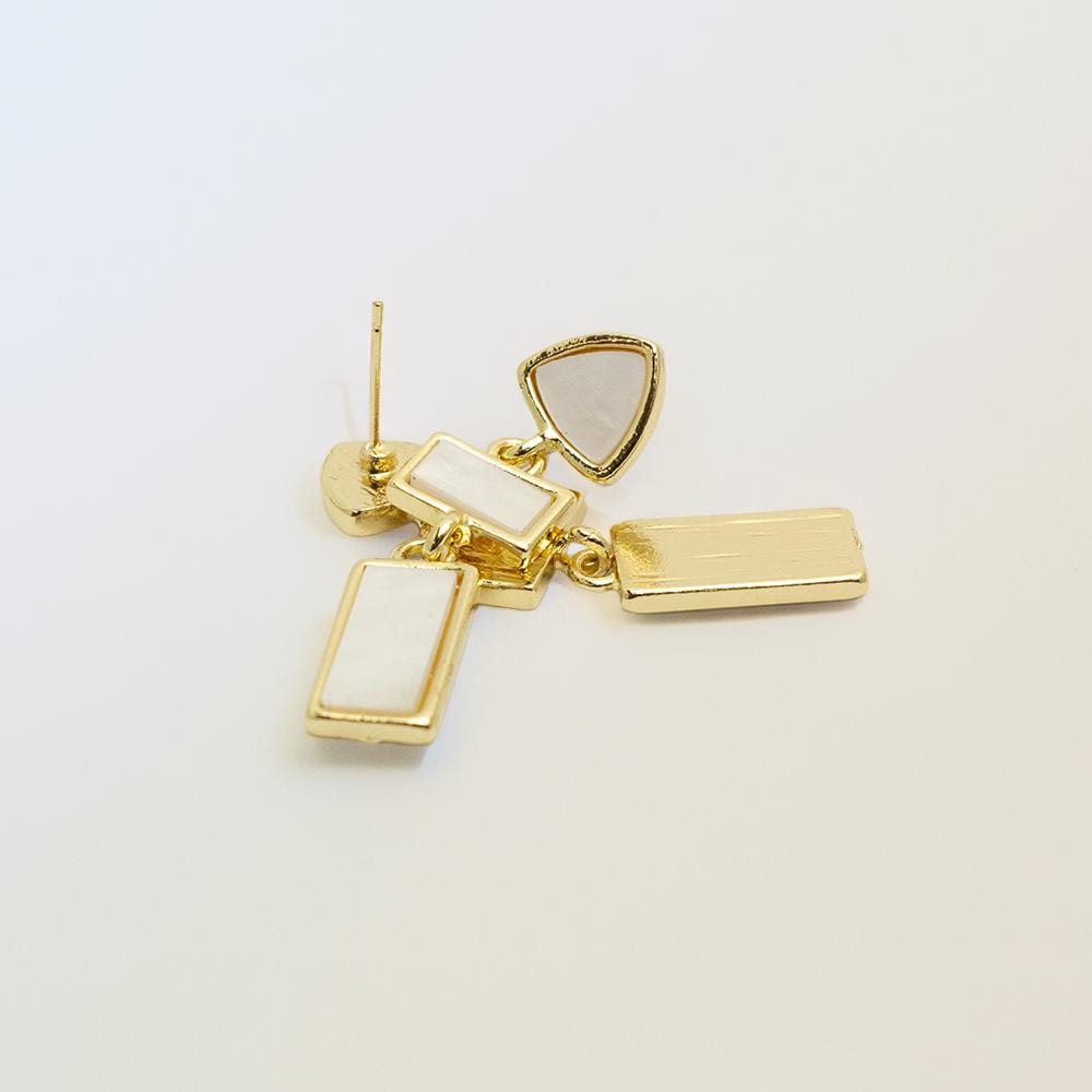 Gold & Pearl Drop Earrings