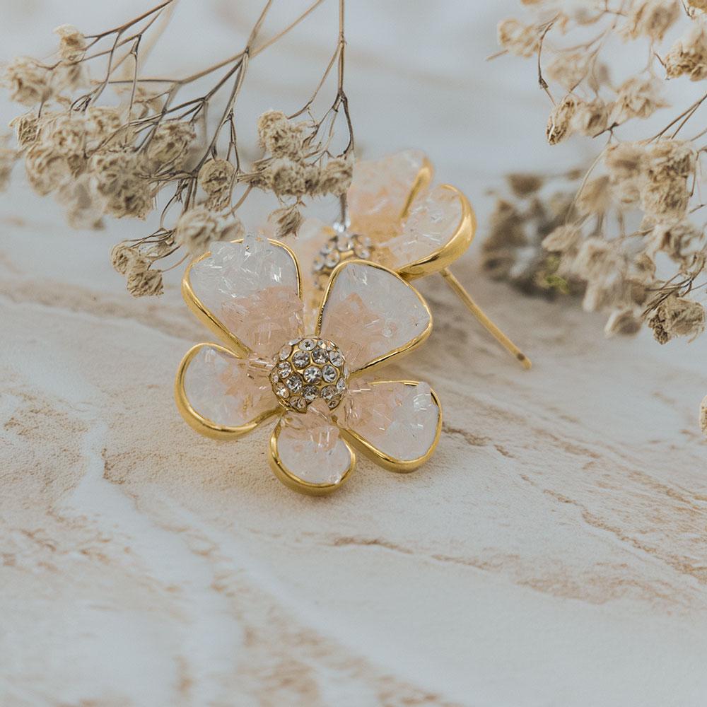 Petal Floral Stud Earrings