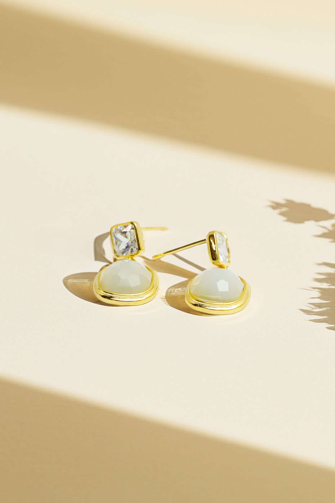 Main view of Mimi's Gift and Jewelry gold-tone dangle earrings
