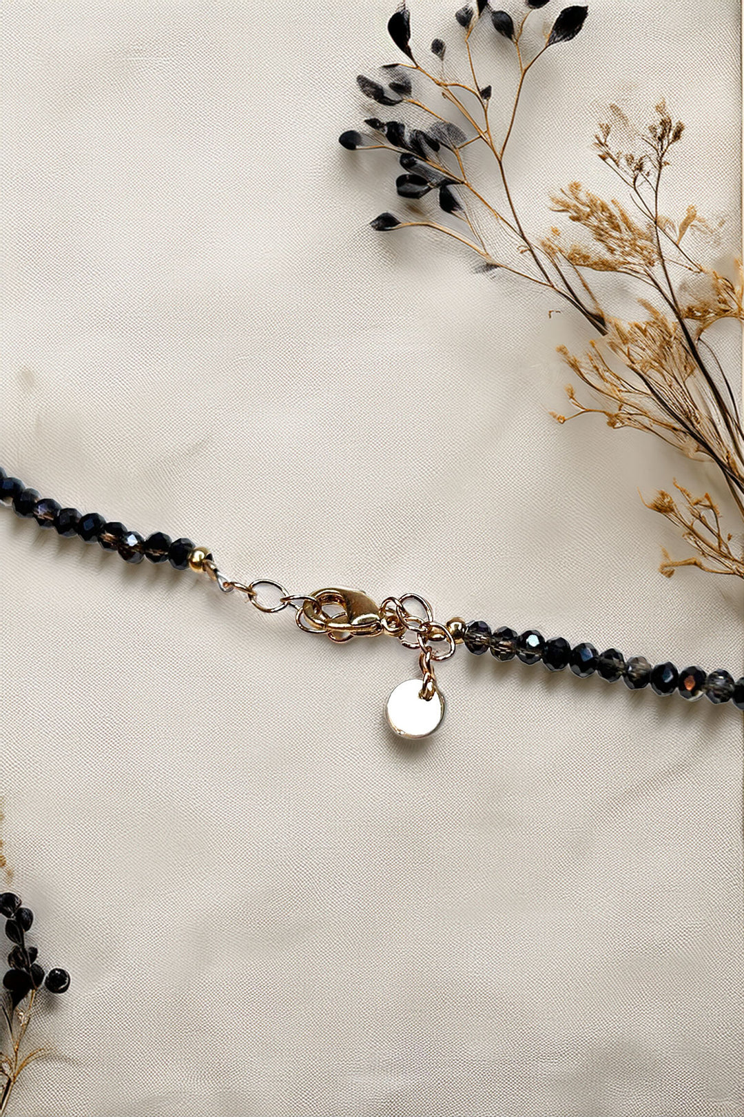 Bracelet clasp and design detail with decorative background
