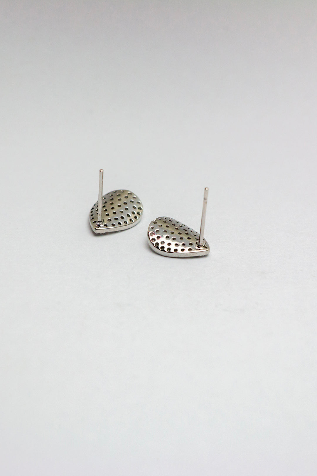 Back view of teardrop earrings