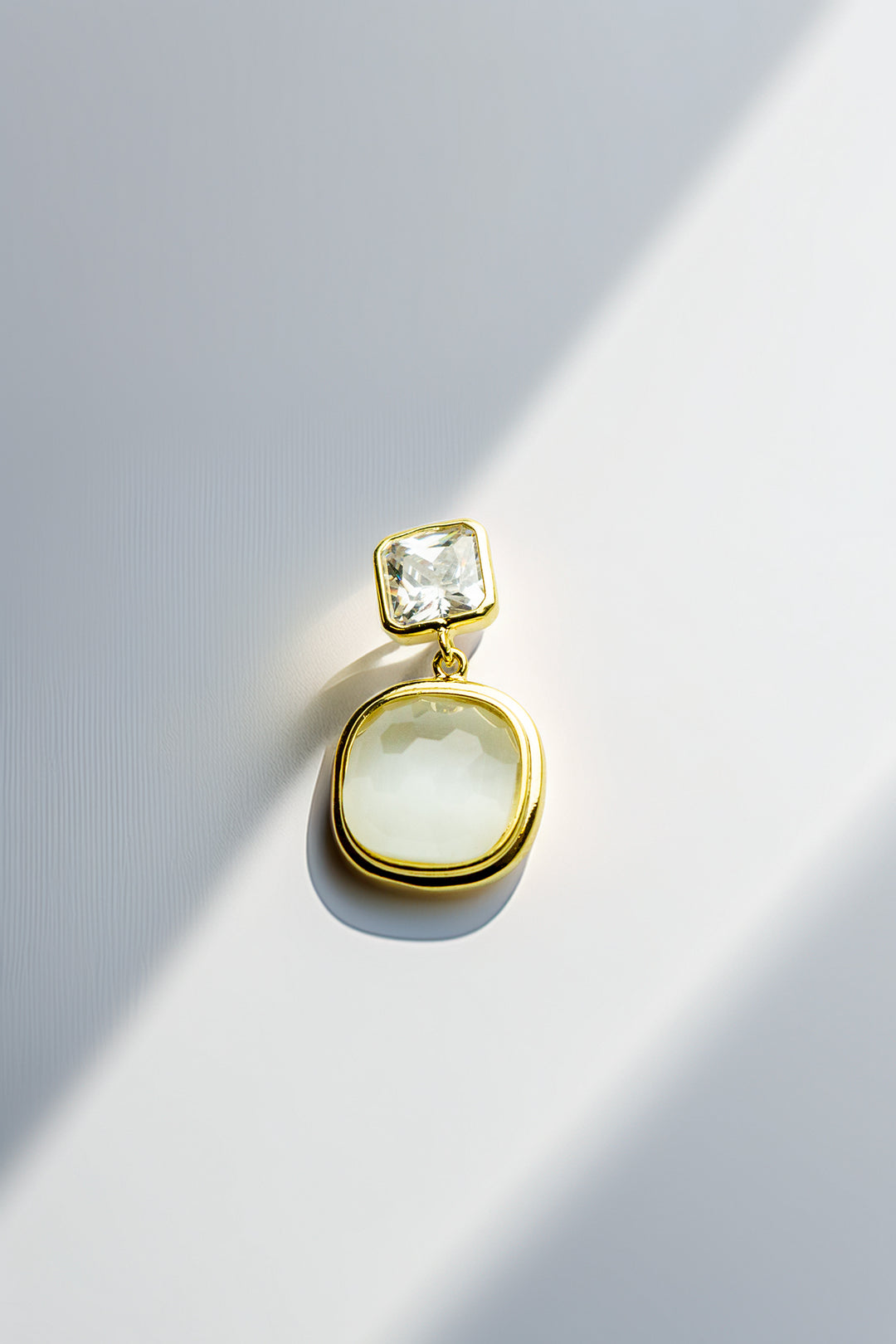 Size reference for gold-tone earrings