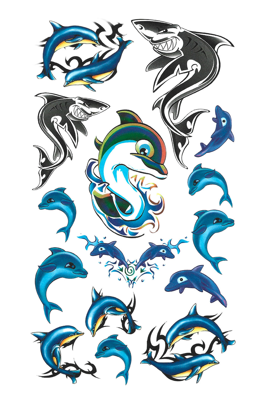 Dolphin & Shark Tribal Tattoos