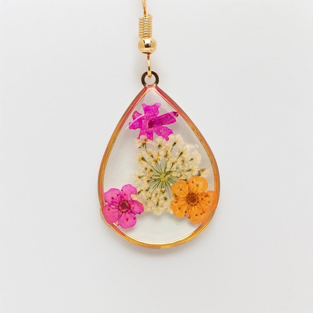 Teardrop Floral Earrings