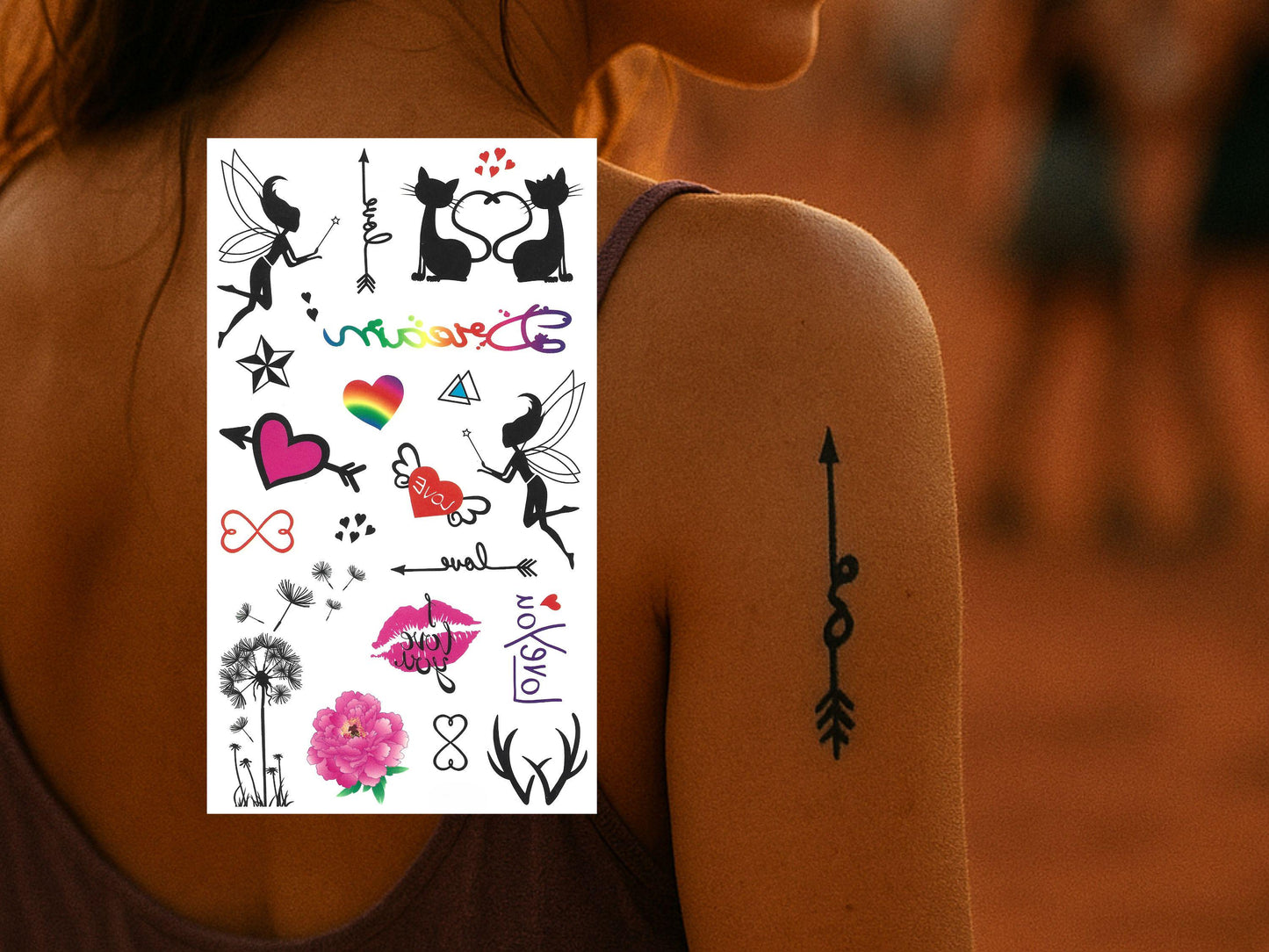 Magical Fairy & Arrow Tattoo