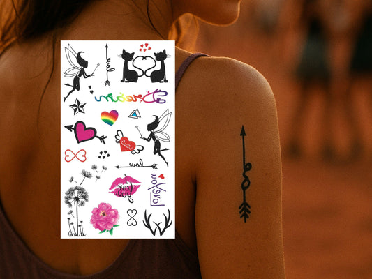 Magical Fairy & Arrow Tattoo