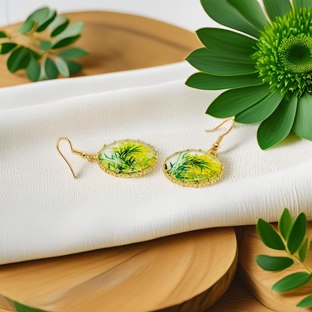 Botanical Resin Earrings