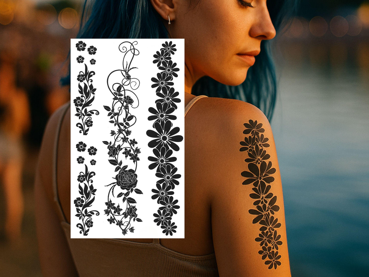Floral Armband Tattoo