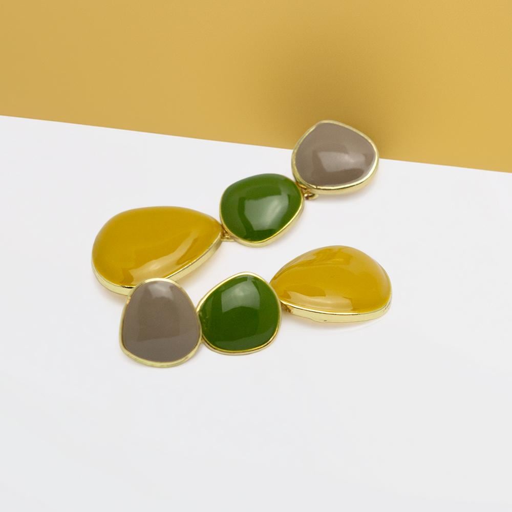 Multicolor Resin Earrings