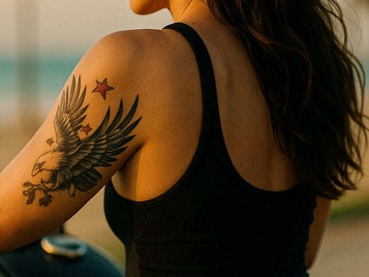 Patriotic Eagle Tattoo