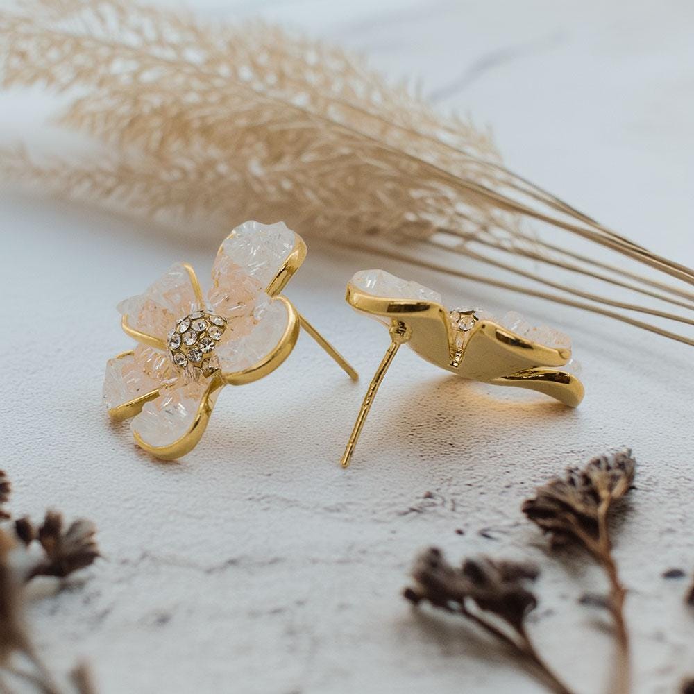 Petal Floral Stud Earrings