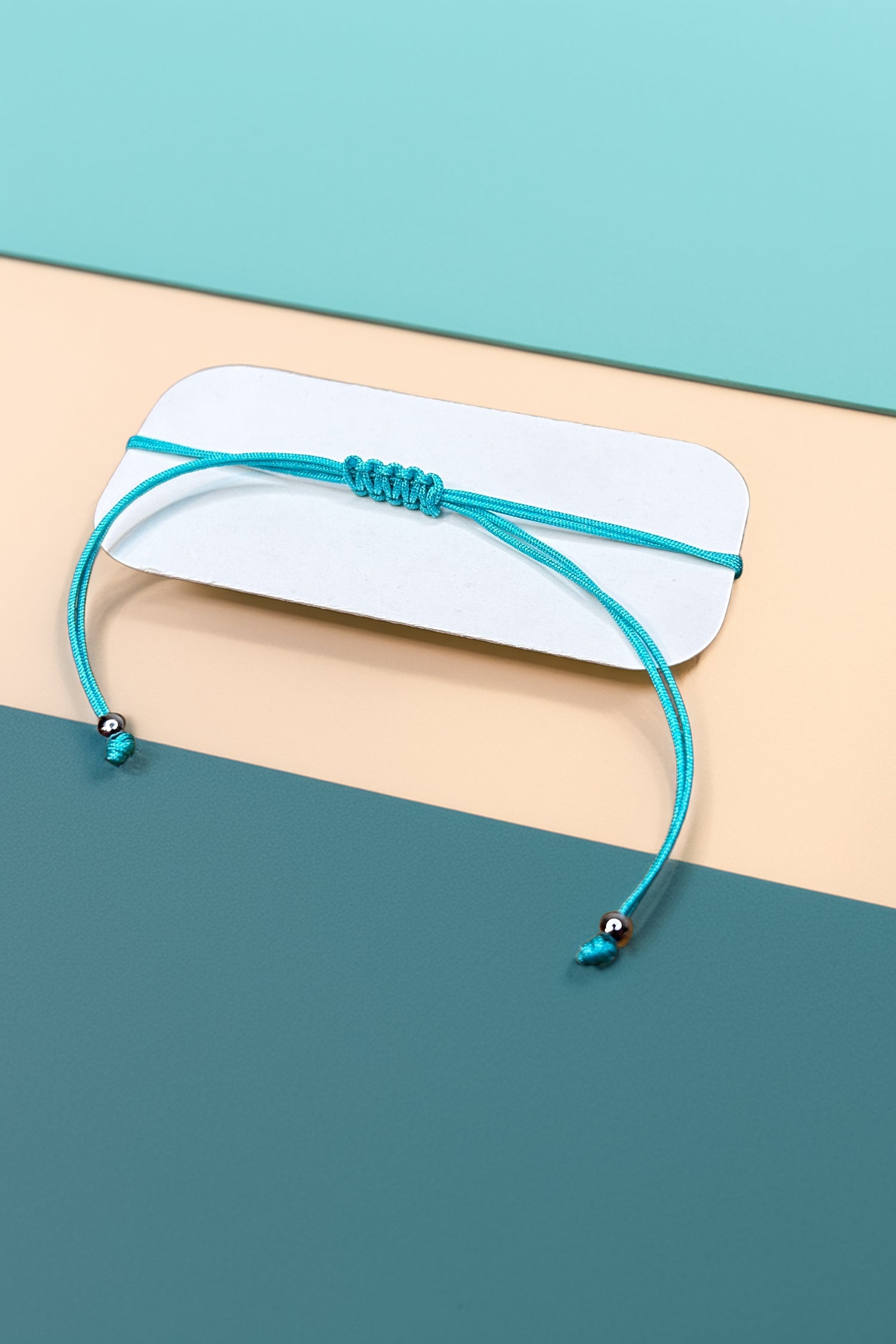 Back view of adjustable bracelet cord