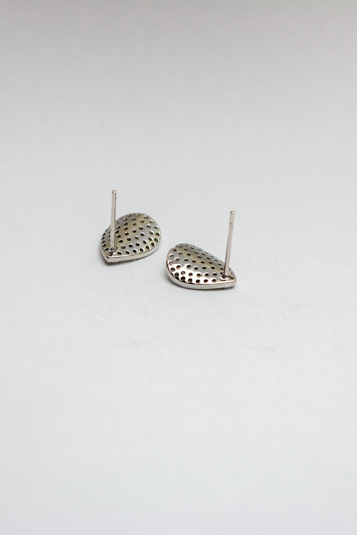 Back view of teardrop earrings