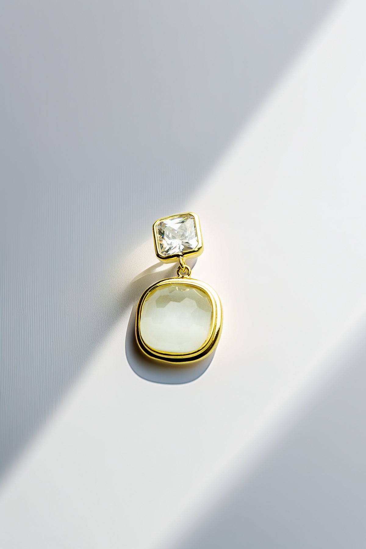 Size reference for gold-tone earrings